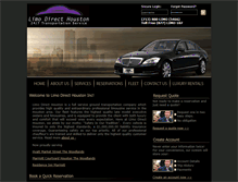 Tablet Screenshot of limodirecthouston.com